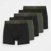 Pier One 5 PACK - Panties - Black/khaki -Bekleidungs Verkauf 00955010cec94d048deaec05ec199c27