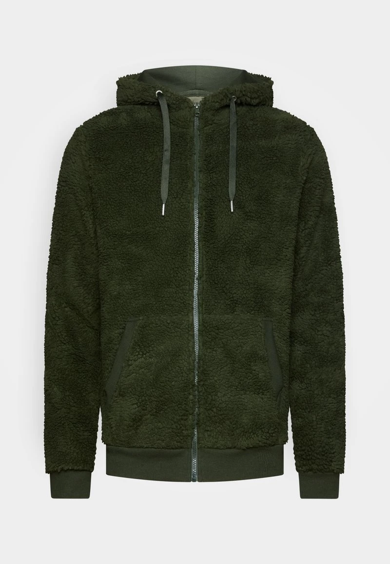 Pier One BORG ZIP-UP JACKET - Fleecejacke - Dark Green 6 Pier One BORG ZIP-UP JACKET - Fleecejacke - Dark Green – Bild 4