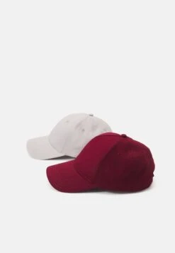 Pier One UNISEX 2 PACK - Cap - Light Grey/berry -Bekleidungs Verkauf 0e39235db2624299b18bab214eb1c946
