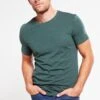 Pier One T-Shirt Basic - Green Melange -Bekleidungs Verkauf 26f95ed5f94241fc8ae072ac784e0f51