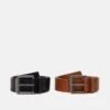 Pier One 2 PACK UNISEX - Gürtel - Black/cognac -Bekleidungs Verkauf 2f8356d00e94424e9b370f49a86d96f0
