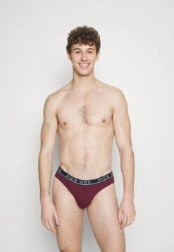Pier One BRANDED WAISTBAND BRIEFS 3 PACK - Slip - Dark Blue /green/bordeaux -Bekleidungs Verkauf 3bf4517ea3b5408a9a622d206f05beec