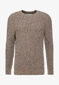 Pier One MULTICOLOUR HALF CARDIGAN JUMPER - Strickpullover - Mottled Dark Yellow -Bekleidungs Verkauf 43d052bb50e448ea97efd06449ca54d1