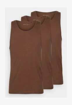 Pier One 3PCK SKIN TONE RIB VEST - Unterhemd/-shirt - Brown -Bekleidungs Verkauf 441df9f4c8f242f193b2f72b7d9c6a28