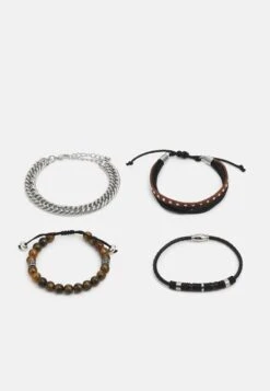 Pier One 4 PACK - Armband - Silver-coloured