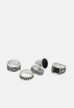 Pier One 5 PACK - Ring - Silver-coloured -Bekleidungs Verkauf 66e325546bde460db567a8e5e257aca9