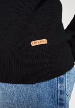 Pier One STRUCTURE BLOCK HIGH COLLAR - Strickjacke - Black -Bekleidungs Verkauf 6a3d75ac81f349948e6db8598e9da725