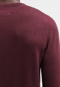 Pier One BASIC CREWNECK - Strickpullover - Bordeaux -Bekleidungs Verkauf 72a7a328184e47ac946a1a6f2ee77cd7