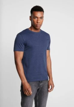 Pier One T-Shirt Basic - Mottled Bordeaux/white -Bekleidungs Verkauf 879f969b2cfc4ca0b00bb197bee67f46