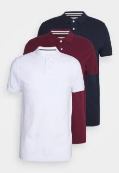 Pier One 3 PACK - Poloshirt - Bordeaux/white/dark Blue 11 Pier One 3 PACK - Poloshirt - Bordeaux/white/dark Blue -Bekleidungs Verkauf 919efcdef1fb44a8aad58897d4dff9e4