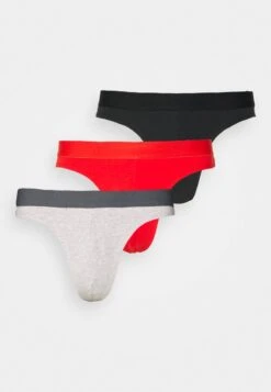 Pier One 3 PACK - Slip - Red/grey/black -Bekleidungs Verkauf 9ecedf99edb840a0b860586dbd2381be