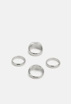 Pier One 4 PACK - Ring - Silver-coloured -Bekleidungs Verkauf a08d8af7222a499e8b1335f1049a9cdb