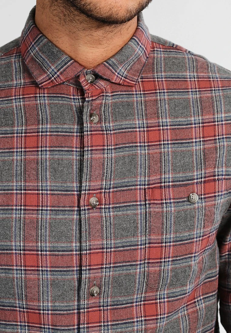 Pier One Hemd - Grey/coral 6 Pier One Hemd - Grey/coral – Bild 4