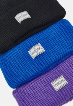 Pier One UNISEX 3 PACK - Mütze - Black/purple/blue -Bekleidungs Verkauf ba5783bb60ed4e1b9b810cbea2ad8012
