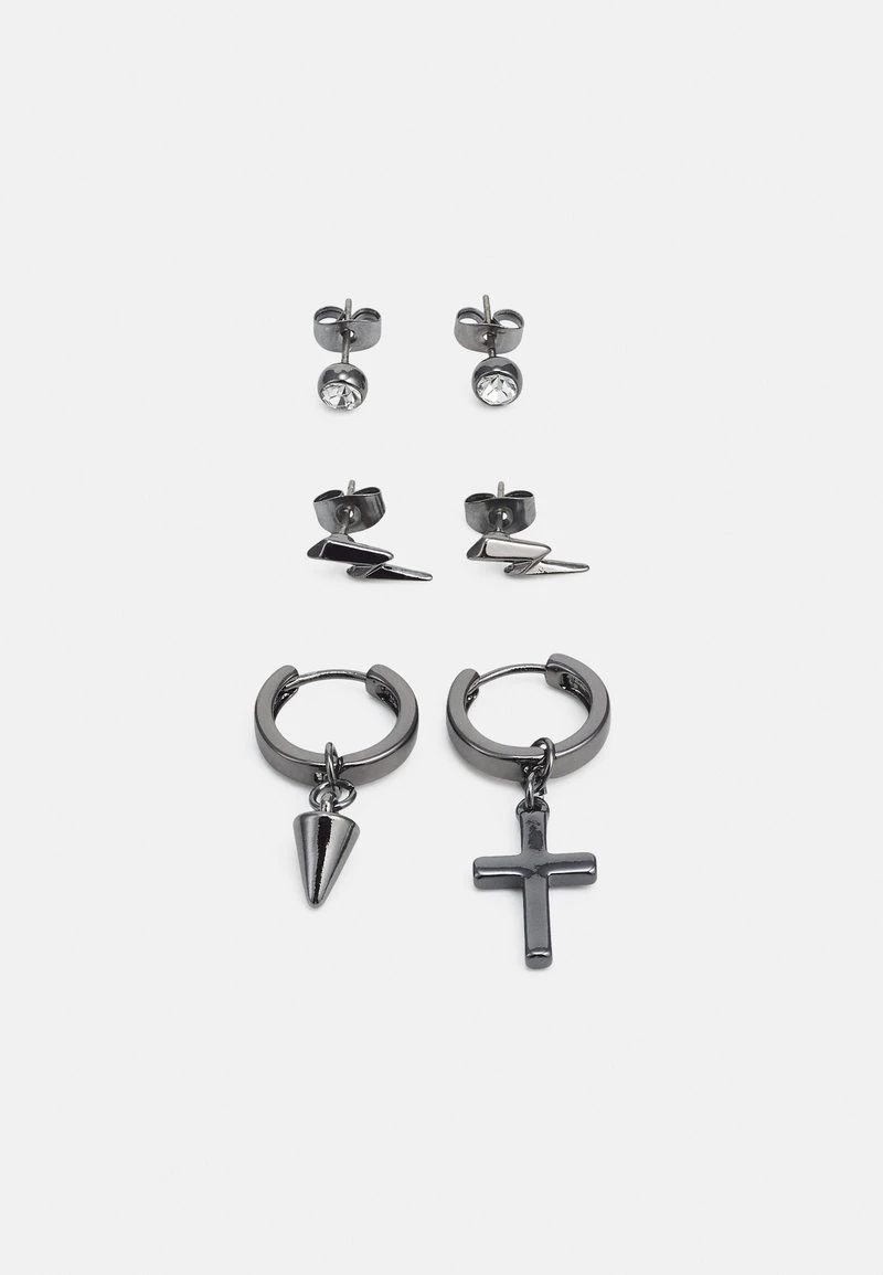 Pier One 3 PACK UNISEX - Ohrringe - Silver-coloured 7 Pier One 3 PACK UNISEX - Ohrringe - Silver-coloured – Bild 5