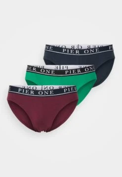 Pier One BRANDED WAISTBAND BRIEFS 3 PACK - Slip - Dark Blue /green/bordeaux -Bekleidungs Verkauf e4133ac12af345d2ba6dfa134f8b50cd