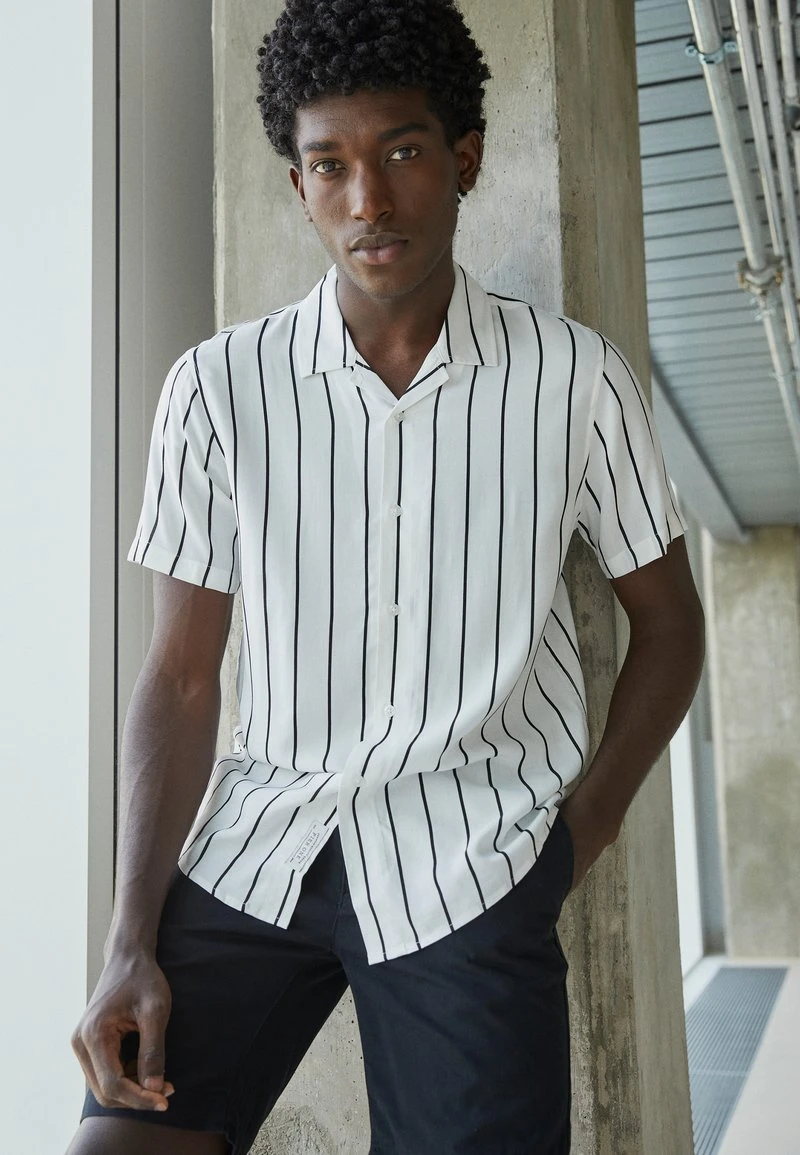 Pier One 2 PACK - Hemd - Black/white 6 Pier One 2 PACK - Hemd - Black/white – Bild 4