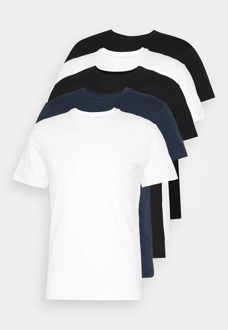 Pier One T-Shirt Basic - Black/white/blue 6 Pier One T-Shirt Basic - Black/white/blue – Bild 4