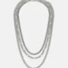 Pier One 3 PACK UNISEX - Halskette - Silver-coloured -Bekleidungs Verkauf f1ddeb3a5869428fbd923d8cf6456873