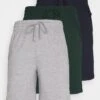 Pier One 3 PACK - Nachtwäsche Hose - Dark Blue /mottled Dark Grey/dark Green -Bekleidungs Verkauf fbadd663c5594d29a25948737d7d986a