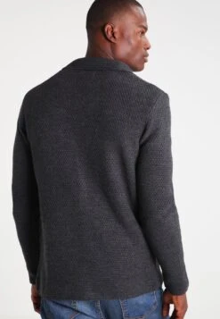 Pier One Strickjacke - Mottled Dark Grey -Bekleidungs Verkauf fc1dc35c22e840fa86835a3564411fbf